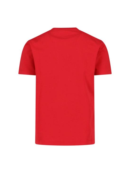  디스퀘어드2 반팔 티셔츠 Dsquared2 로고 티셔츠 레드 - DSQUARED2