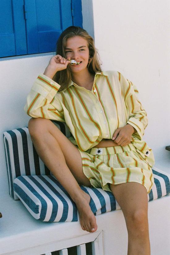  Ciao Ciao Vacation 숏팬츠 차오 차오 베케이션 샌디 스트라이프 복서 쇼츠 - OTHER BRANDS