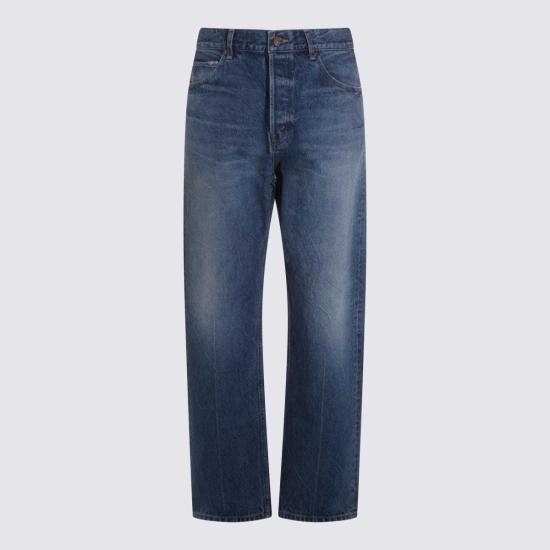  셀린느 데님 팬츠 트루 블루 워시 데님 진 - CELINE