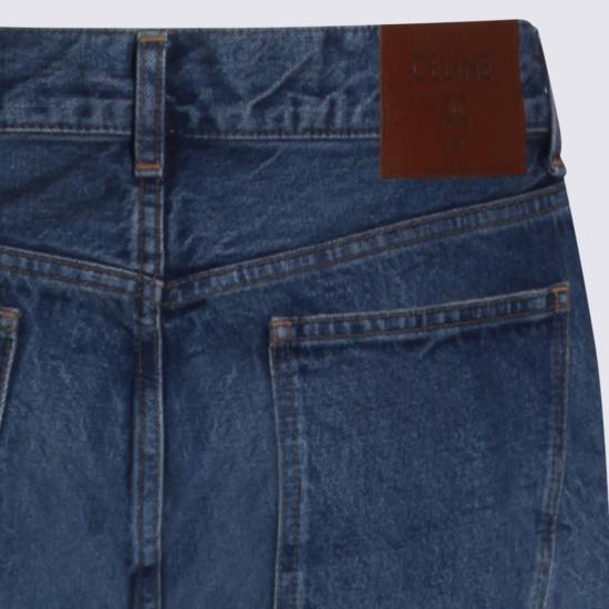  셀린느 데님 팬츠 트루 블루 워시 데님 진 - CELINE