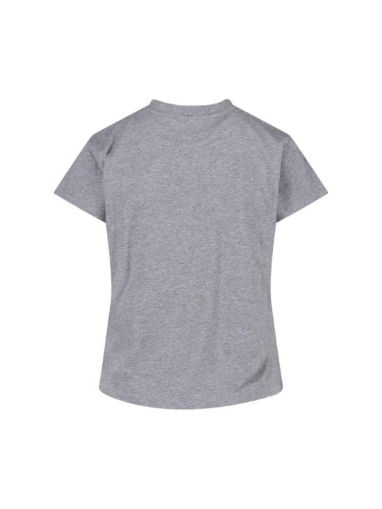  MM6 메종마르지엘라 반팔 티셔츠 Mm6 메종 마르지엘라 로고 티셔츠 그레이 - MM6 MAISON MARGIELA