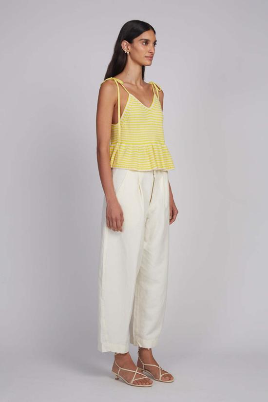  일레븐 식스 민소매 티셔츠 말리 스트라이프 캐미 탱크 - ELEVEN SIX