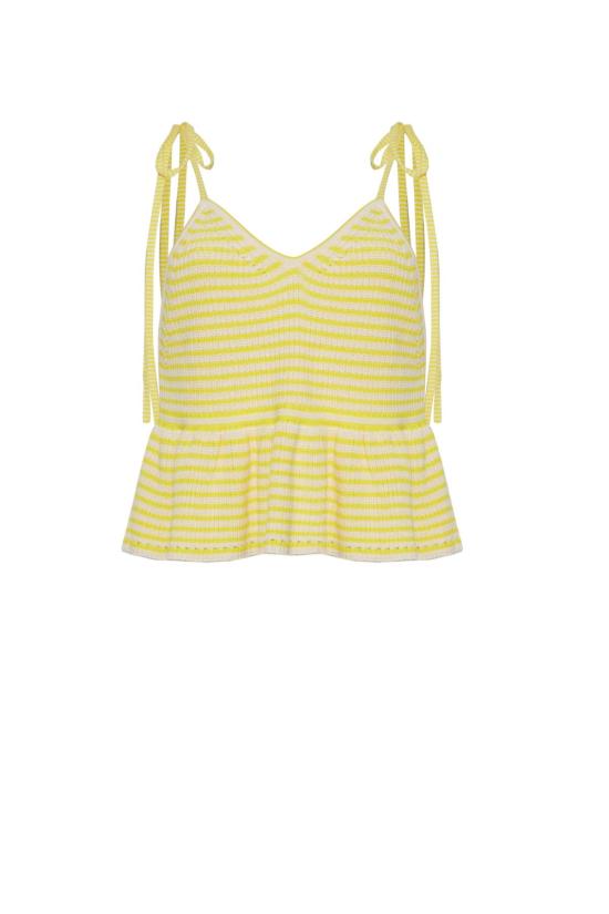  일레븐 식스 민소매 티셔츠 말리 스트라이프 캐미 탱크 - ELEVEN SIX