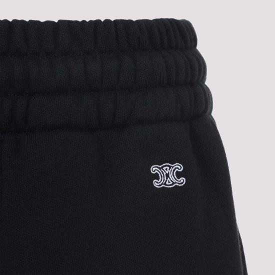  셀린느 트레이닝/조거 팬츠 코튼 팬츠 블랙/화이트 - CELINE
