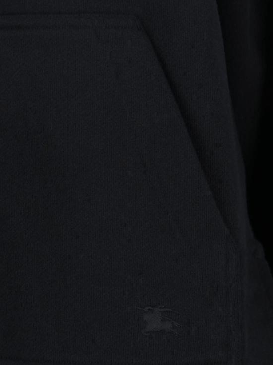  버버리 스웨터 체크 후드티 블랙 - BURBERRY