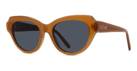  로에베 안경 슬림 LW40178 I 선글라스 브라운 - LOEWE