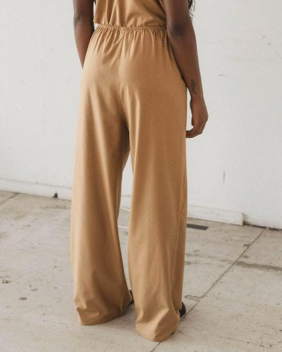  베이스레인지 스트레이트 팬츠 Baserange 브랜드 스토아 팬츠 브라운 - BASERANGE