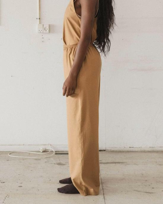  베이스레인지 스트레이트 팬츠 Baserange 브랜드 스토아 팬츠 브라운 - BASERANGE