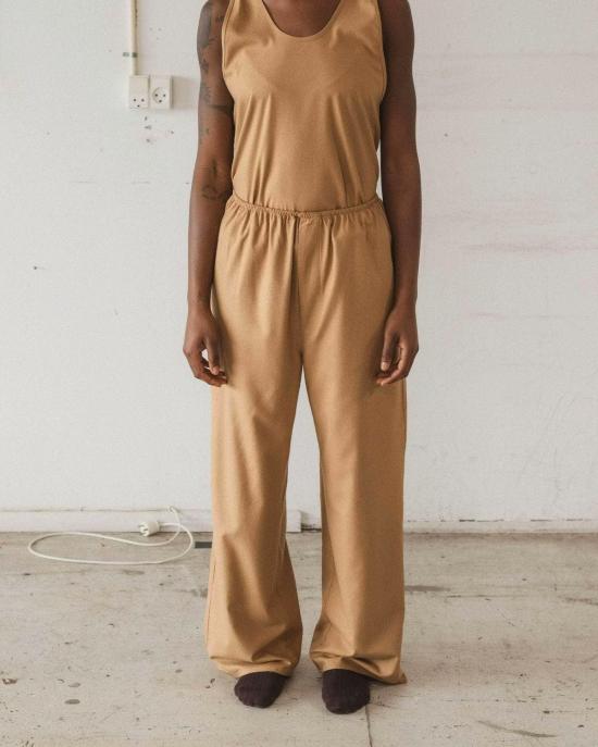  베이스레인지 스트레이트 팬츠 Baserange 브랜드 스토아 팬츠 브라운 - BASERANGE