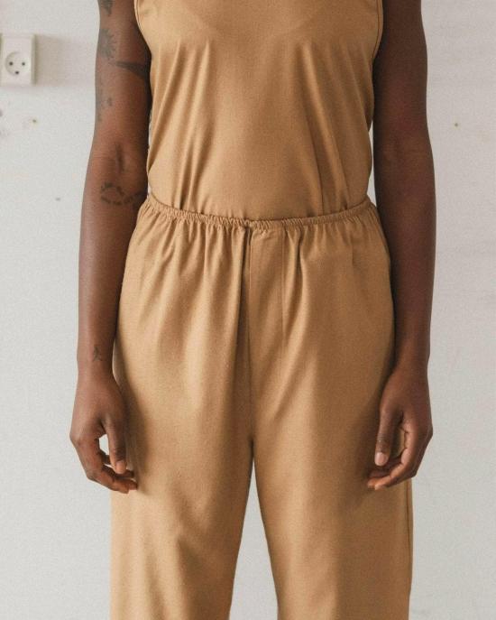  베이스레인지 스트레이트 팬츠 Baserange 브랜드 스토아 팬츠 브라운 - BASERANGE