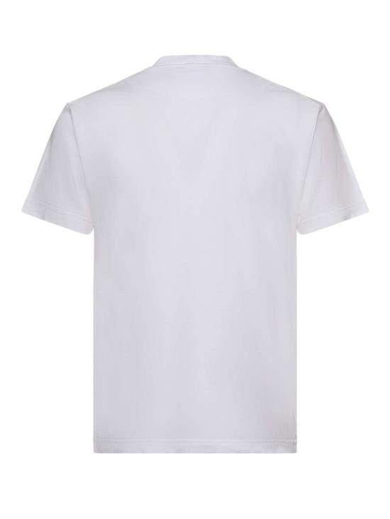  스톤 아일랜드 반팔 티셔츠 컴퍼스 패치 티셔츠 화이트 - STONE ISLAND