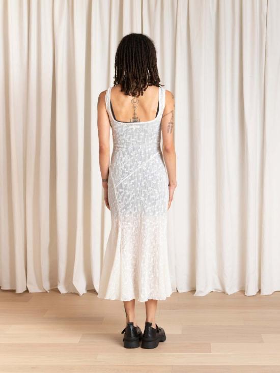  알리 골든 민소매 티셔츠 탱크 드레스 (비대칭 밑단) - ALI GOLDEN