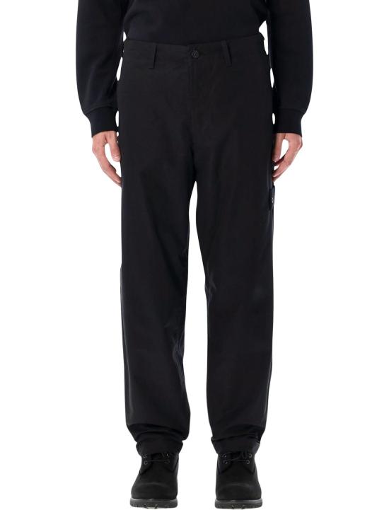  스톤 아일랜드 치노 팬츠 고스트 방수 코튼 캔버스  블랙