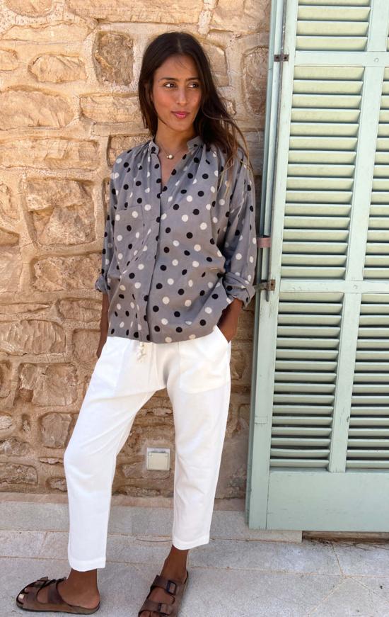  Two 셔츠 투 타이 셔츠 블랙 도트