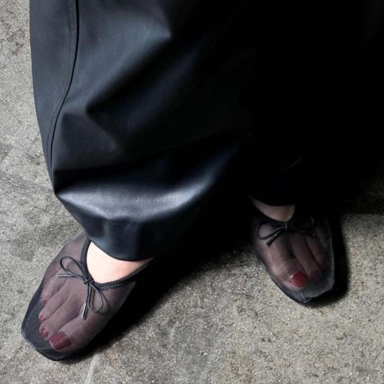  로플러랜달 플랫 슈즈 뢰플러 랜달 메시 발레 플랫 - LOEFFLER RANDALL