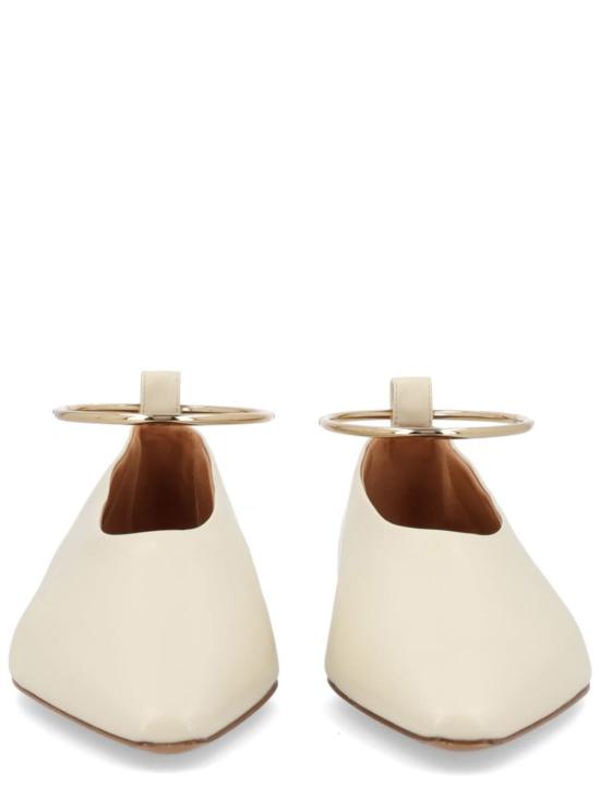  질샌더 플랫 슈즈 질 샌더 발레리나 앵클릿 플랫 베이지 - JIL SANDER