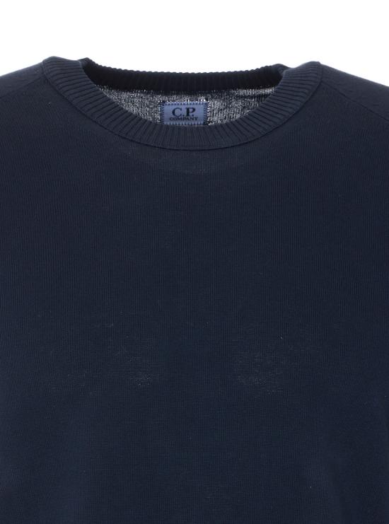  씨피 컴퍼니 스웨터 C.P. 회사 로고  (파란색) - C.P. COMPANY