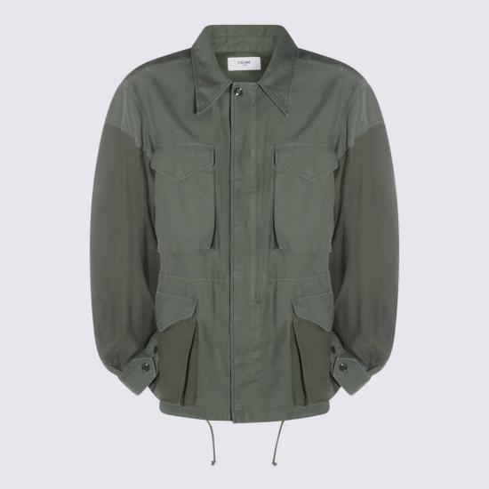  셀린느 자켓 캐주얼 재킷 라이트 그린