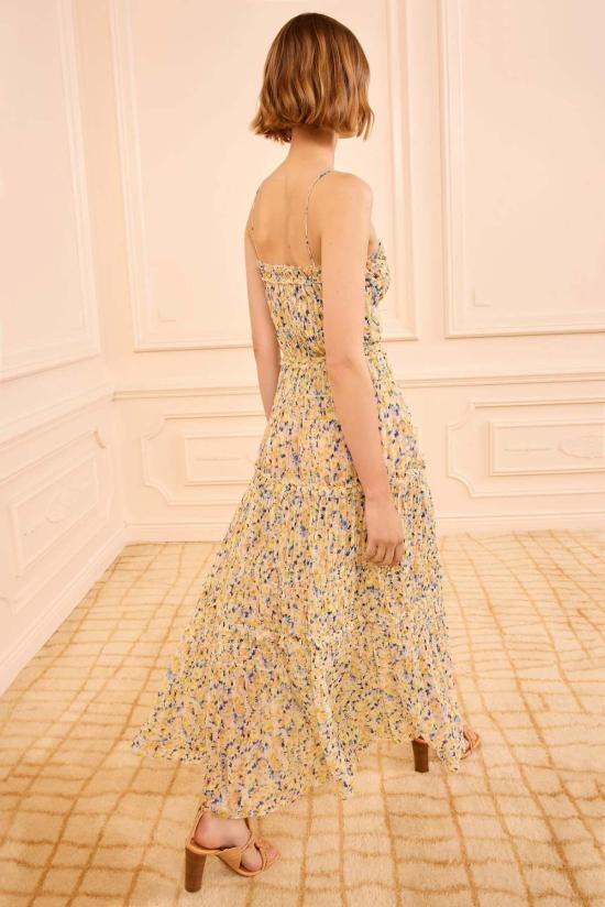  울라 존슨 미디 스커트 버지니 실크 스커트 수선화 - ULLA JOHNSON