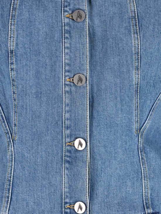  디 아티코 숏 원피스 아티코 데님 미니 드레스 라이트 블루 - THE ATTICO