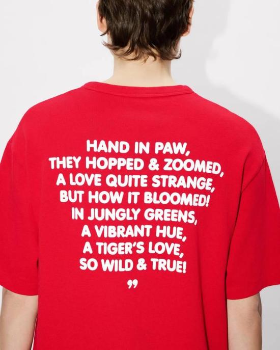 26SS 겐조 반팔 티셔츠 FG55TS2124SK 22 Red - KENZO