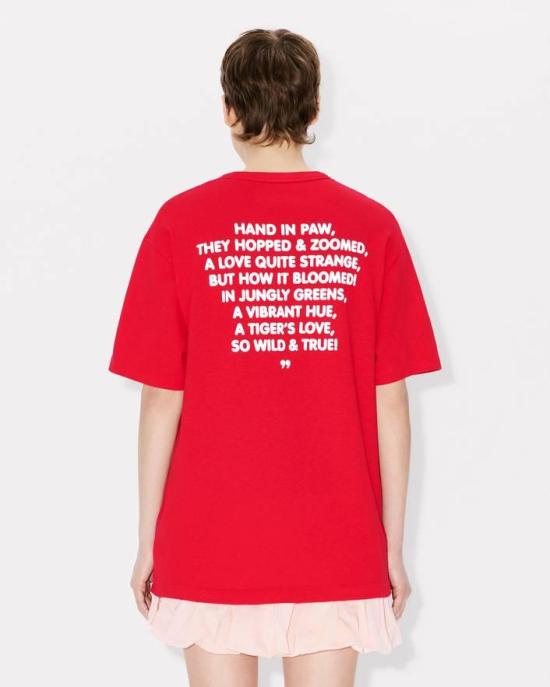 26SS 겐조 반팔 티셔츠 FG55TS2124SK 22 Red - KENZO