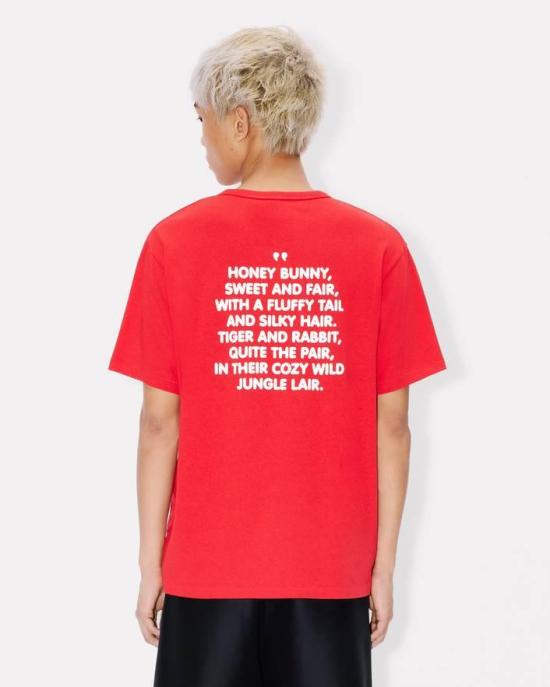 26SS 겐조 반팔 티셔츠 FG55TS2124SK 22 Red - KENZO