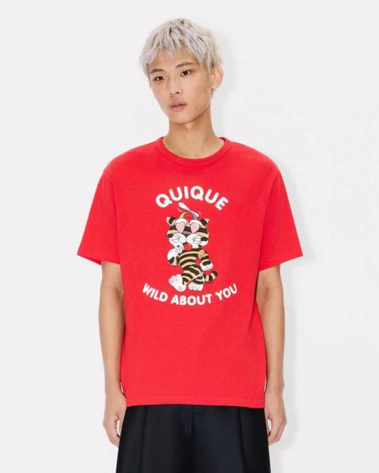 26SS 겐조 반팔 티셔츠 FG55TS2124SK 22 Red - KENZO