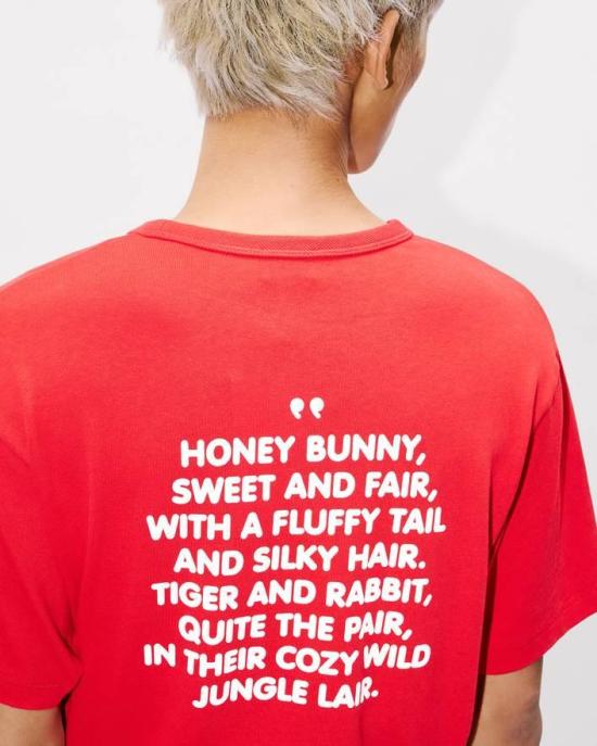 26SS 겐조 반팔 티셔츠 FG55TS2124SK 22 Red - KENZO