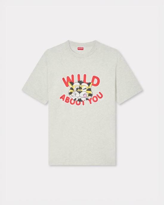 26SS 겐조 반팔 티셔츠 FG55TS2064SG 93 Pale grey