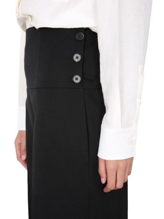  질샌더 스트레이트 팬츠 질 샌더 와이드 레그 테일러드 팬츠 블랙 - JIL SANDER