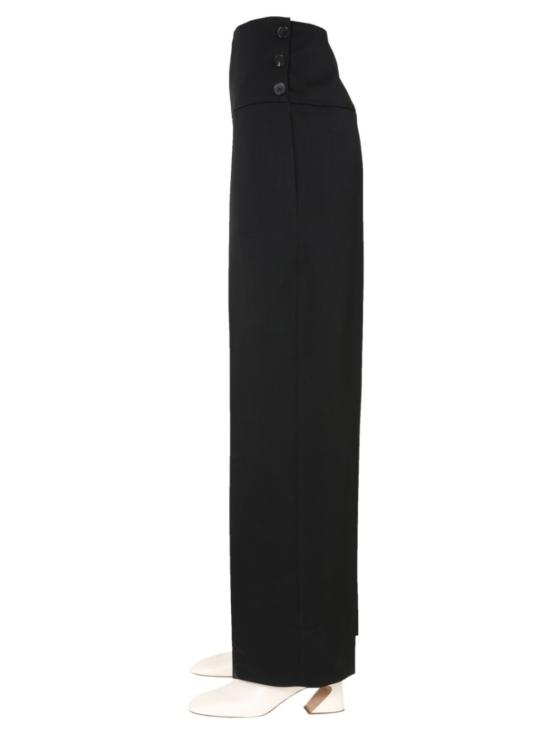  질샌더 스트레이트 팬츠 질 샌더 와이드 레그 테일러드 팬츠 블랙 - JIL SANDER