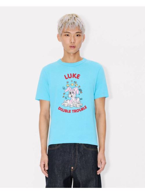 26SS 겐조 반팔 티셔츠 FG55TS1024SK 68 Turquoise - KENZO