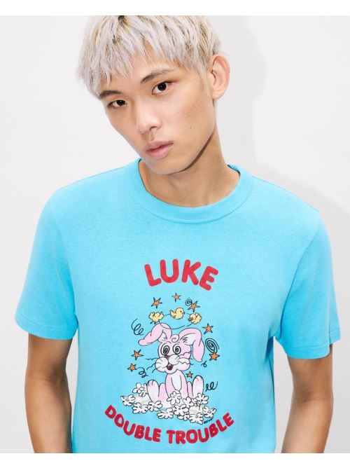26SS 겐조 반팔 티셔츠 FG55TS1024SK 68 Turquoise - KENZO