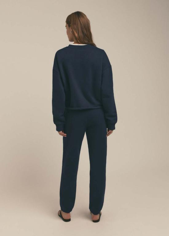  페이보릿 도우터 스웨터 페이버릿 도터 크롭 컬리지 스웨트셔츠 - FAVORITE DAUGHTER