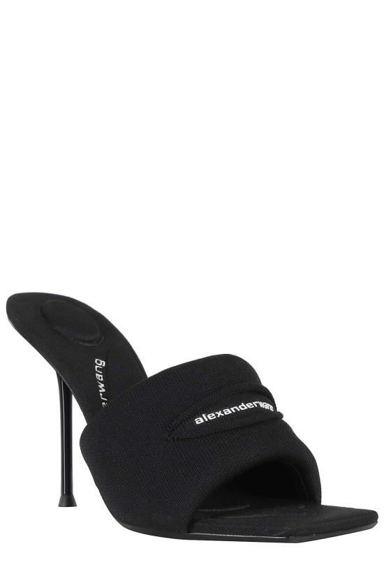  알렉산더 왕 뮬/슬리퍼 줄리 슬래시 니트 뮬 샌들 - ALEXANDER WANG