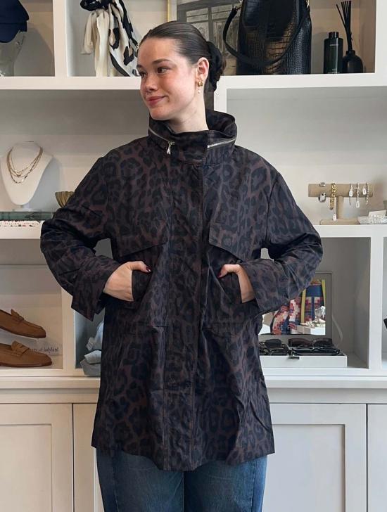  아파리 자켓 스 비 레오파드 레인 재킷 다크 레오파드 - APPARIS