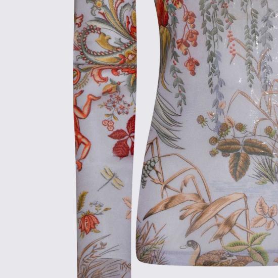  에트로 긴팔 티셔츠 화이트 탑 탑 화이트/멀티 - ETRO