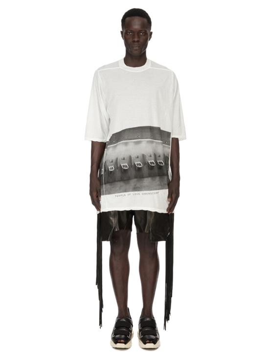 26SS 릭 오웬스 반팔 티셔츠 RR01F2208BHEP4 5109 White - RICK OWENS