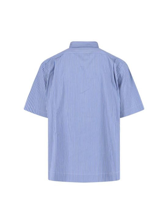  사카이 반팔 셔츠 포플린  블루 - SACAI