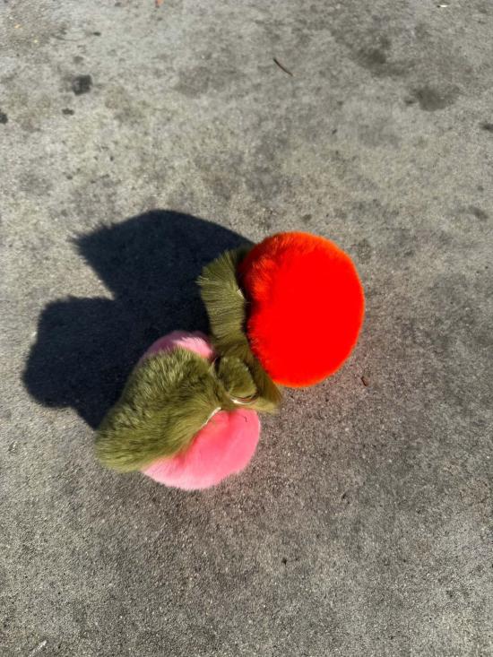  Ri-Ri-Ku 키링 리리쿠 푹신한 후르츠 백 참