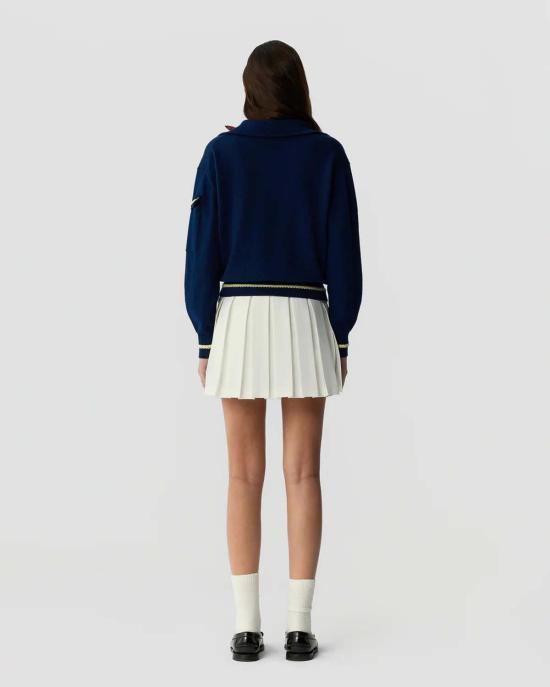  게스트 인 레지던스 스웨터 지브 폴로  네이비 - GUEST IN RESIDENCE