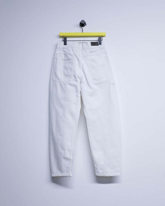  르메르 스트레이트 팬츠 밀크 코튼 트위스트 작업복 바지 - LEMAIRE