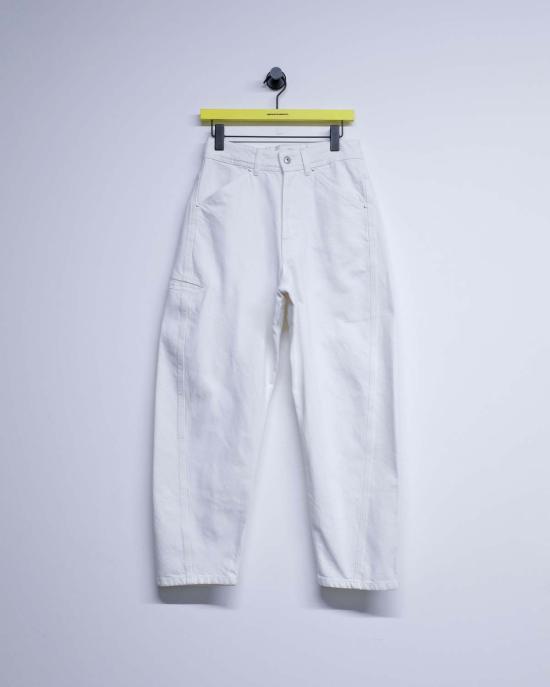  르메르 스트레이트 팬츠 밀크 코튼 트위스트 작업복 바지