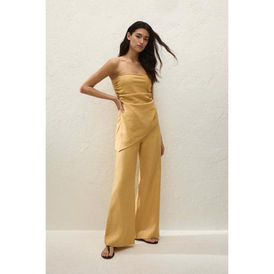  페이스풀더브랜드 스트레이트 팬츠 페이스풀 더 브랜드 시나 팬츠 마리골드 - FAITHFULL THE BRAND