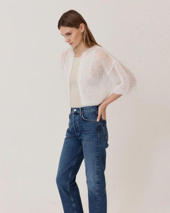  Maiami 가디건 마이아미 모헤어 반팔 봄버 - OTHER BRANDS