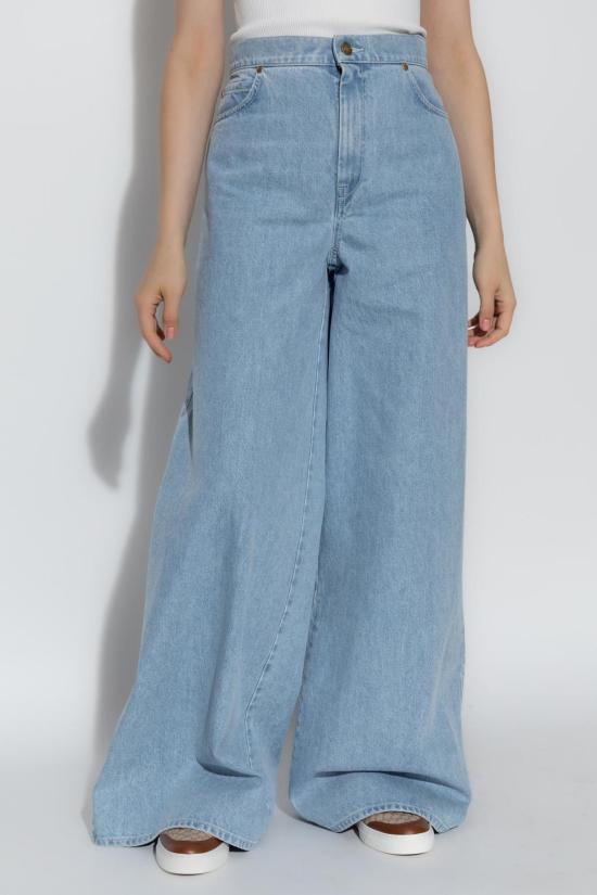  막스마라 데님 팬츠 아파리 진 클리어 블루 - MAX MARA