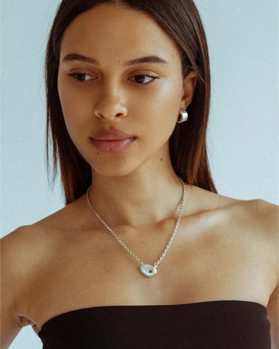  클래식 디자인스 이어링 아크 하프 후프 귀걸이 - CKLASIC DESIGNS