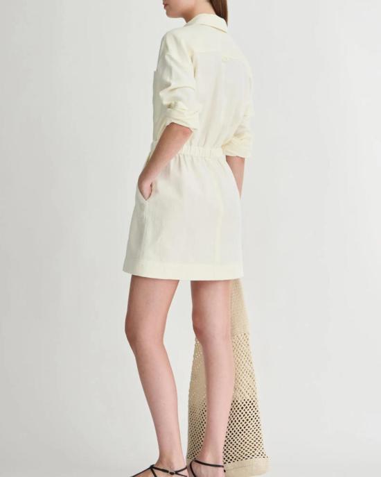  어피스 어파트 숏 원피스 Apiece Apart Kora 미니 드레스 크림 - APIECE APART