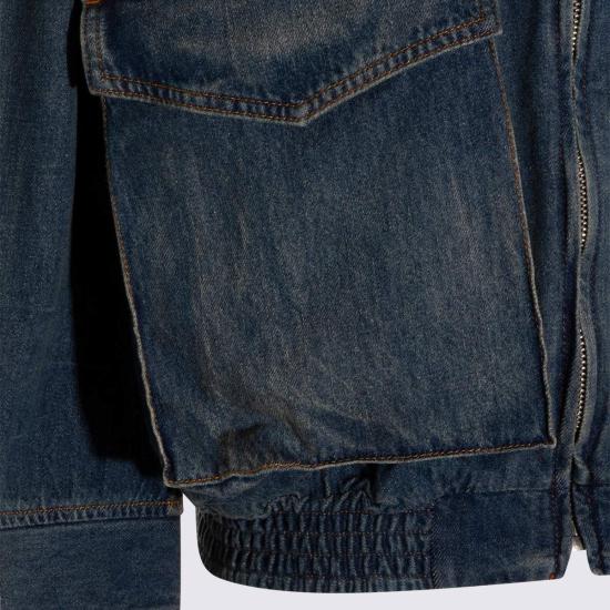  MM6 메종마르지엘라 데님 자켓 Mm6 메종 마르지엘라 블루 데님 재킷 - MM6 MAISON MARGIELA